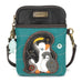 Penguin Cellphone Crossbody in Turquoise