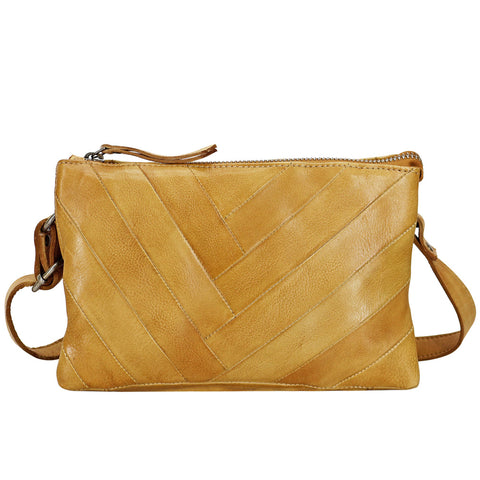 Sunny Leather Crossbody in Camel