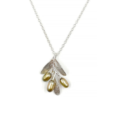 Olive 16 Inch Adjustable Pendant Necklace by Michael Michaud
