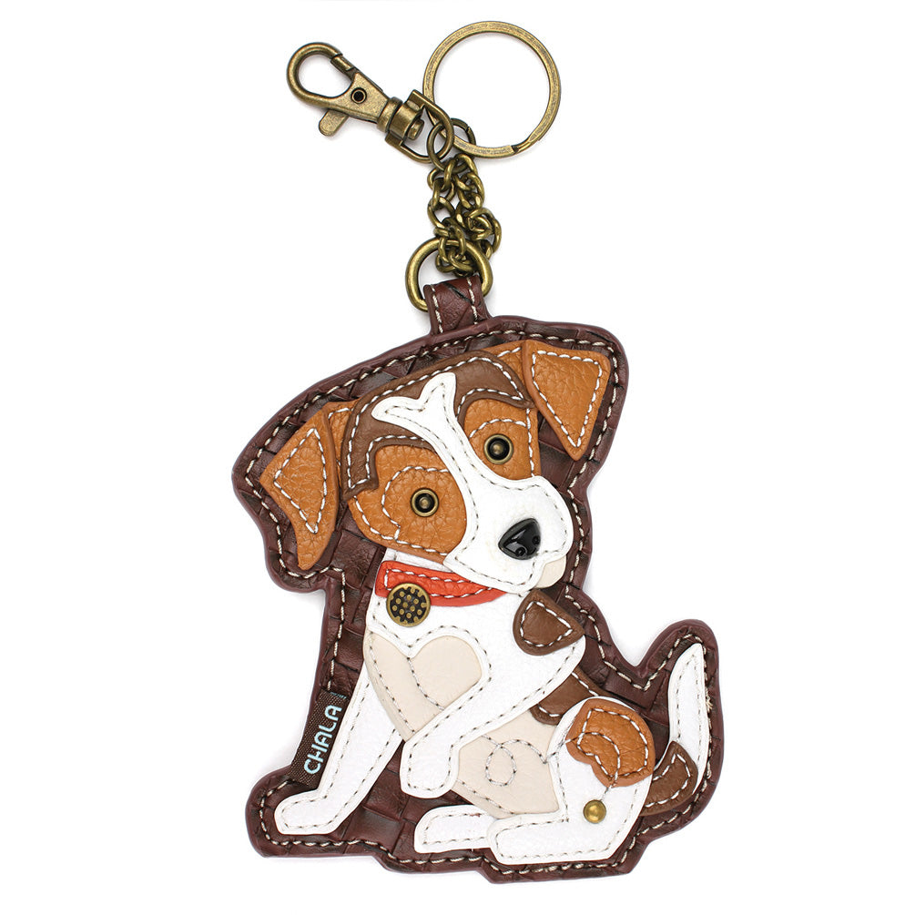 Jack Russell Coin Purse and Key Chain by Chala