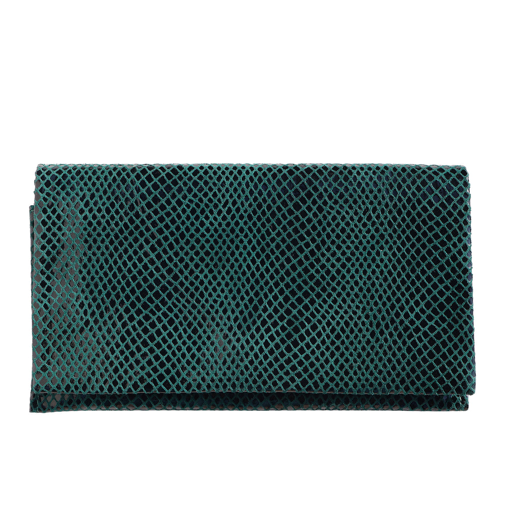 Gio Leather Wallet in Teal