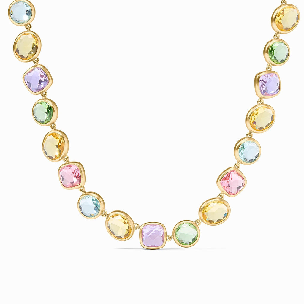 Kaleidoscope Tennis Necklace in Multi Stone by Julie Vos