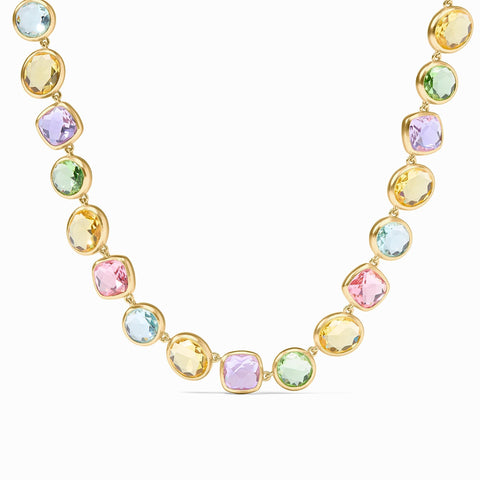 Kaleidoscope Tennis Necklace in Multi Stone by Julie Vos