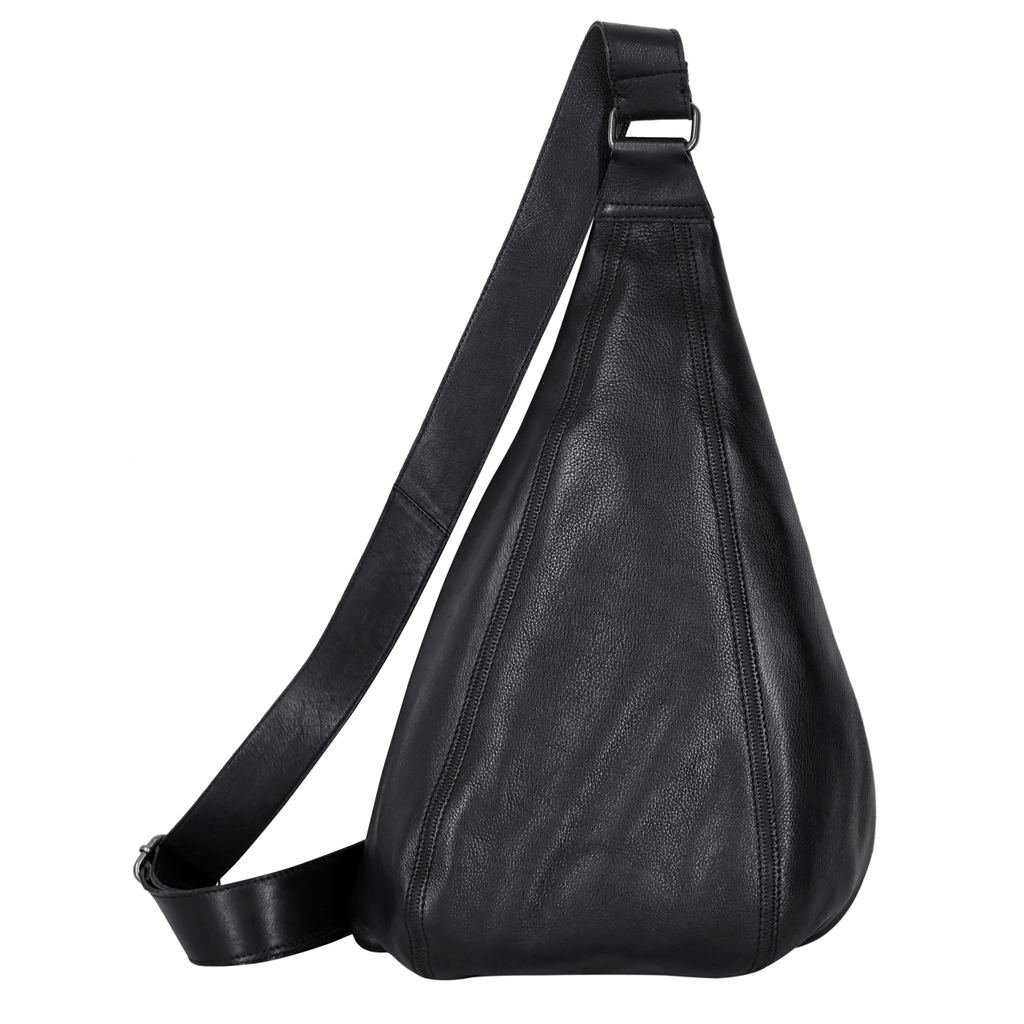 Hippie Leather Sling in Black
