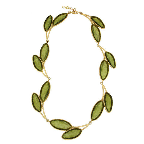 Sage 16 Inch Adjustable Statement Necklace by Michael Michaud