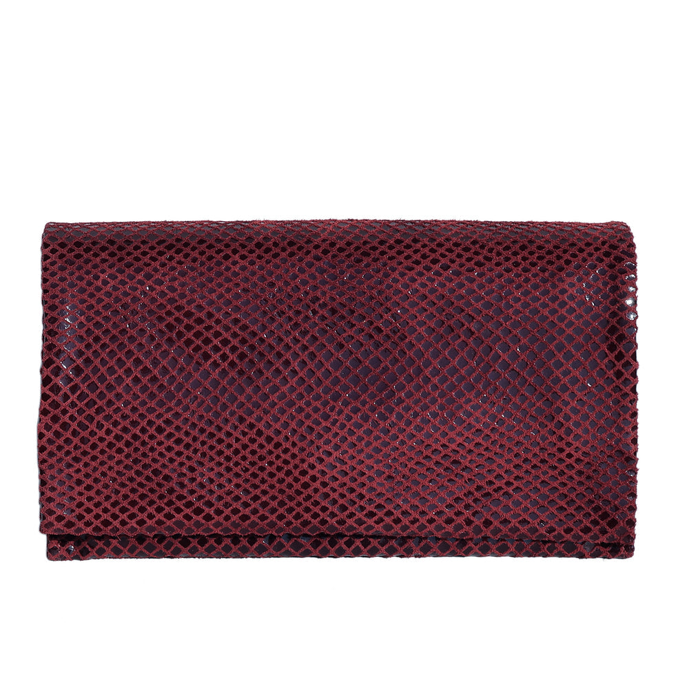 Gio Leather Wallet in Burgundy