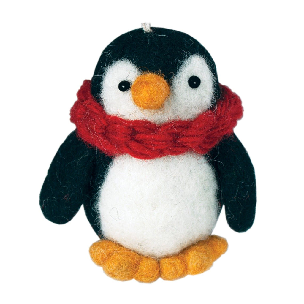 Pokey Penguin Wool Ornament