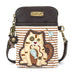 Cat Gen II Cellphone Crossbody in Brown Stripe