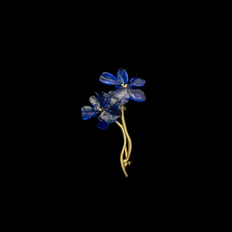 Wild Violet Brooch by Michael Michaud