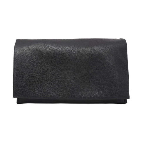 Eloise Leather Wallet in Black