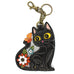 Black Cat Coin Purse and Key Chain by Chala