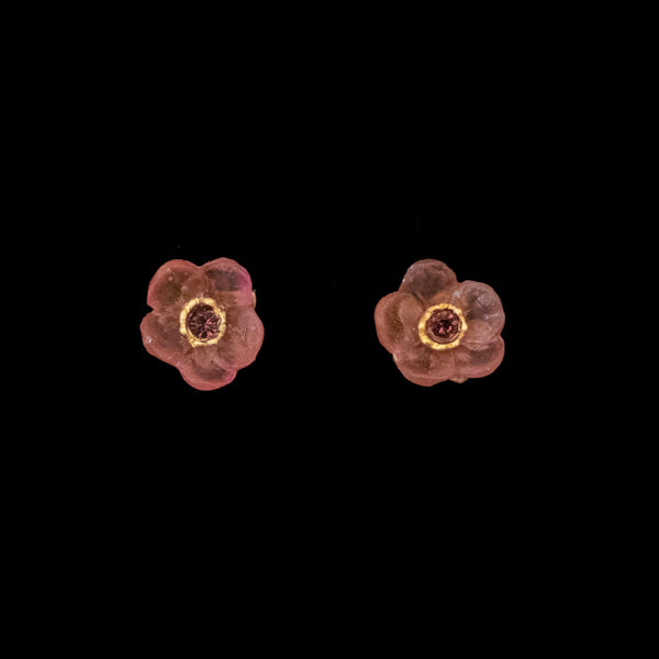 French Bouquet in Pink Stud Earrings by Michael Michaud