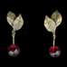 Morello Cherry Single Drop Post Earrings by Michael Michaud