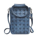 Cooper Leather Crossbody in Denim
