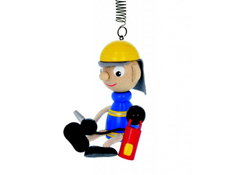 Fireman Handcrafted Wooden Jumpie