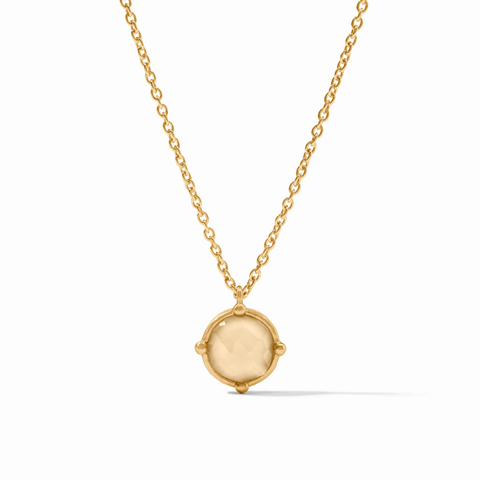 Honeybee Solitaire Necklace in Iridescent Champagne by Julie Vos
