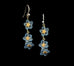 Forget Me Not Triple Flower Wire Earrings by Michael Michaud