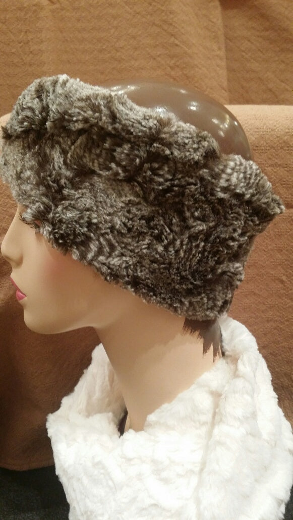 Praline Swirl Luxury Faux Fur Headband