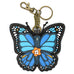 Blue Butterfly Coin Purse and Key Chain by Chala