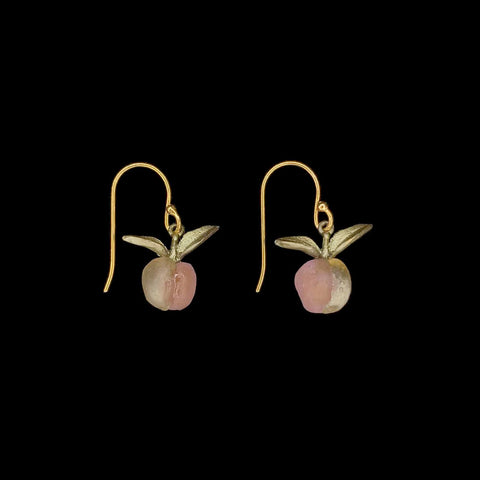 Peach Tree Dainty Wire Earrings by Michael Michaud