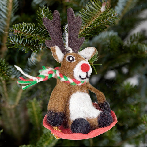 Dasher Jr Wool Ornament