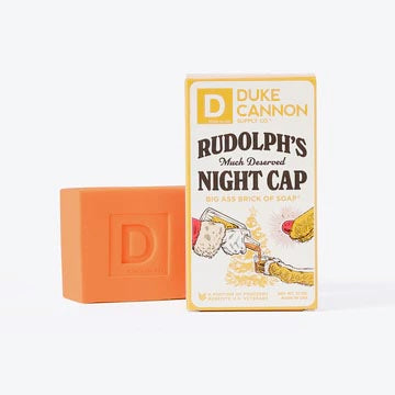 RUDOLF'S WELL DESERVED NIGHT CAP BIG ASS BRICK OF SOAP BY DUKE CANNON