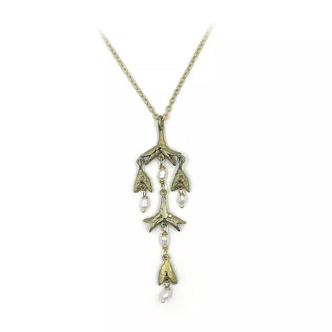 Burning Bush Pod 16 Inch Adjustable Pendant Necklace by Michael Michaud