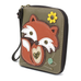 Fox Zip-Around Wallet in Olive by Chala