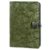 Large Leather Journal - Ginkgo in Fern