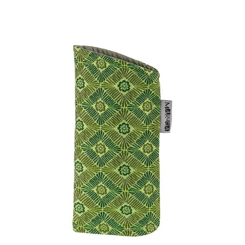 Maruca Eye Glass Case in Mosaic Green