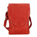Pippa Leather Crossbody in Red