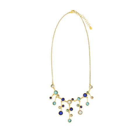 Raindrop 16 Inch Adjustable Statement Necklace by Michael Michaud