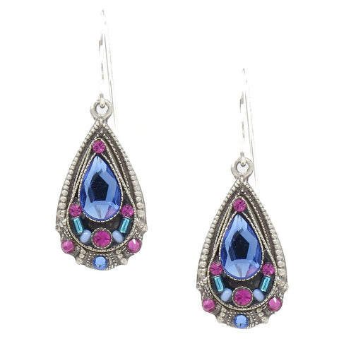 Sapphire Drop Earrings by Firefly Jewelry