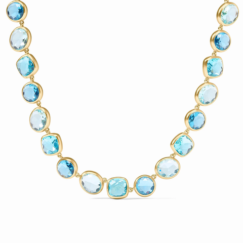Kaleidoscope Tennis Necklace in Bahamian Blue by Julie Vos