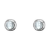 Sterling Button Stud Earrings with Mother of Pearl