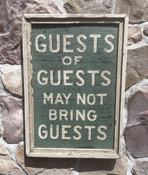 Guests of Guests Americana Art (H) - Sizes may vary