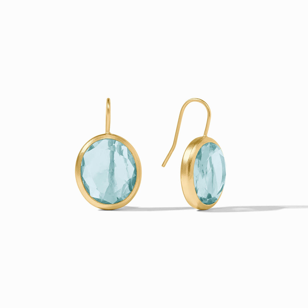 Laguna Stone Earrings in Aquamarine Blue by Julie Vos
