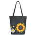 Sunflower Deluxe Everyday Tote in Navy by Chala