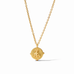 Honeybee Solitaire Iridescent Clear Crystal Necklace by Julie Vos