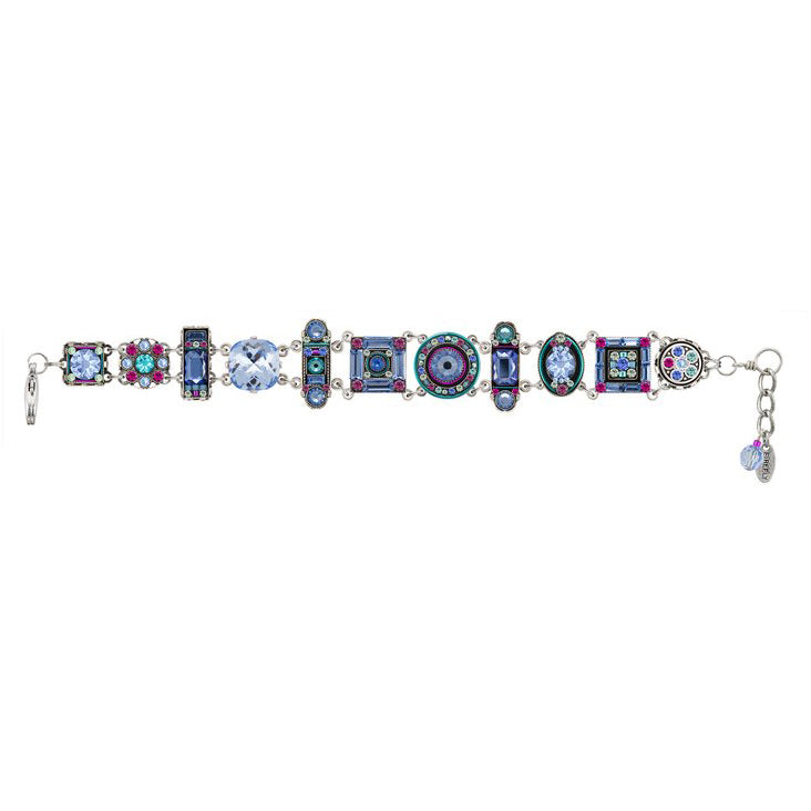 Light Blue La Dolce Vita Crystal Bracelet by Firefly Jewelry