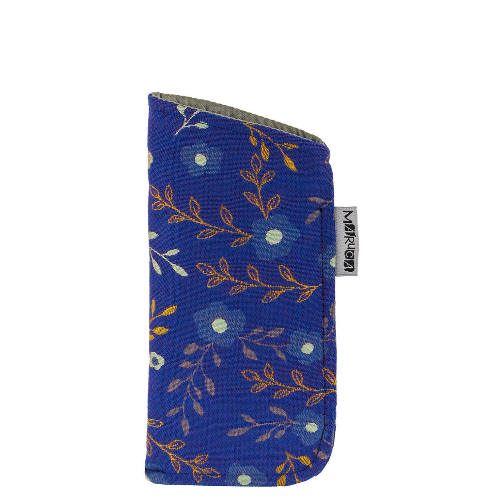 Maruca Eye Glass Case in Flora Cobalt