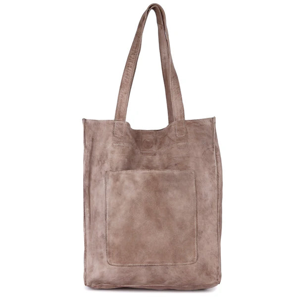 Margie Leather Tote and Shoulder Bag Mushroom