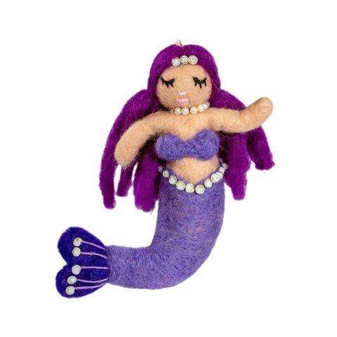 Mermaid Wool Ornament