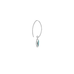 Sterling Silver Hoop Earrings with Turquoise