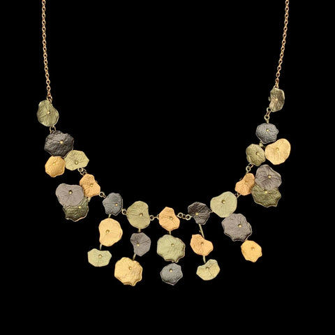 Nasturtium 16 Inch Adjustable Statement Necklace by Michael Michaud