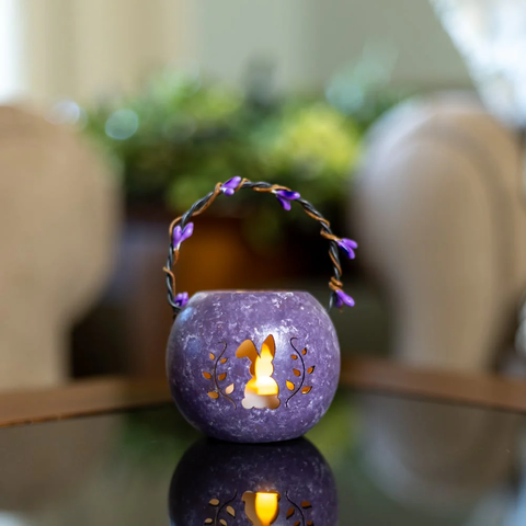 Bunny Basket Gourd in Purple