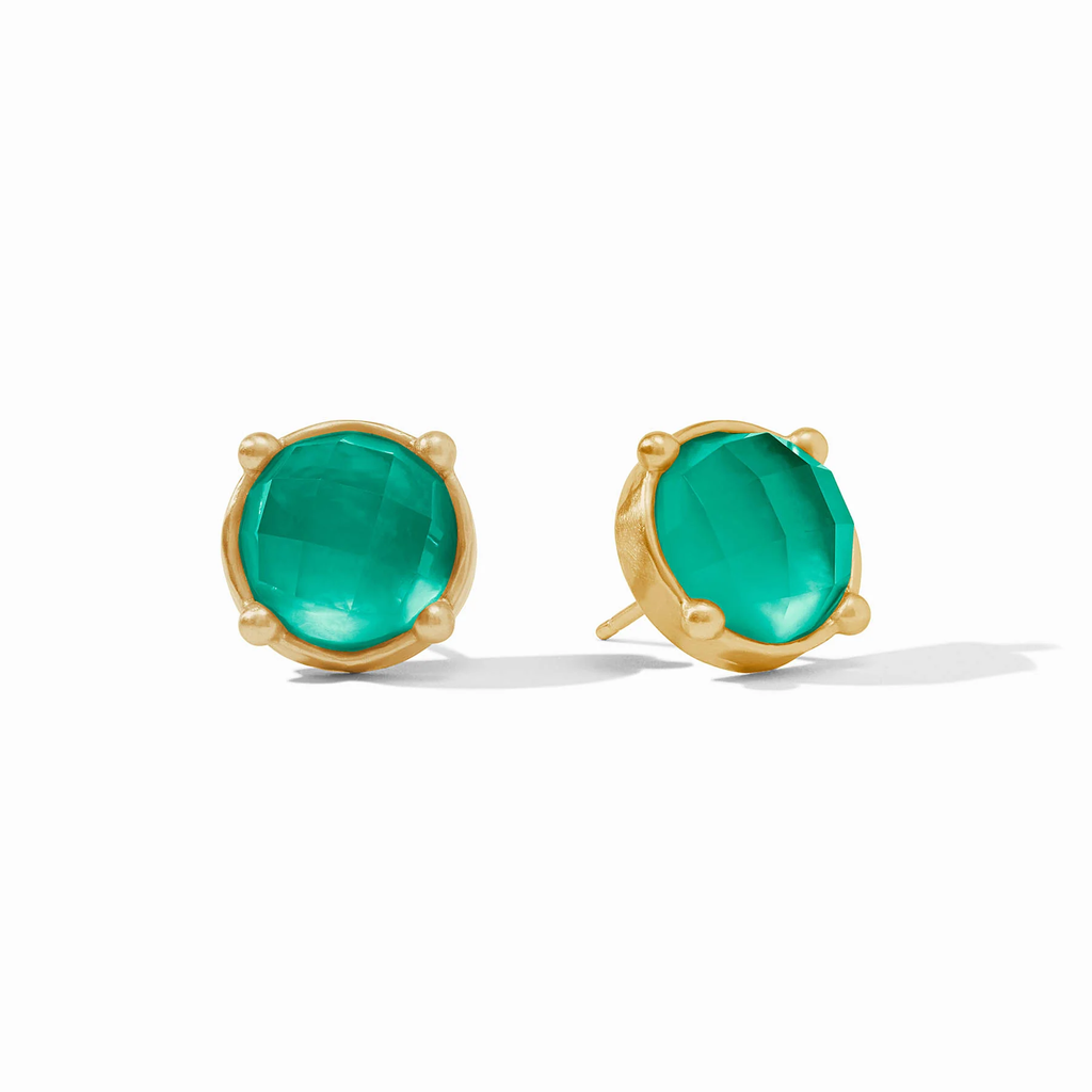 Honey Stud in Iridescent Emerald Green by Julie Vos