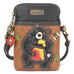 Black Bear Cellphone Crossbody in Brown