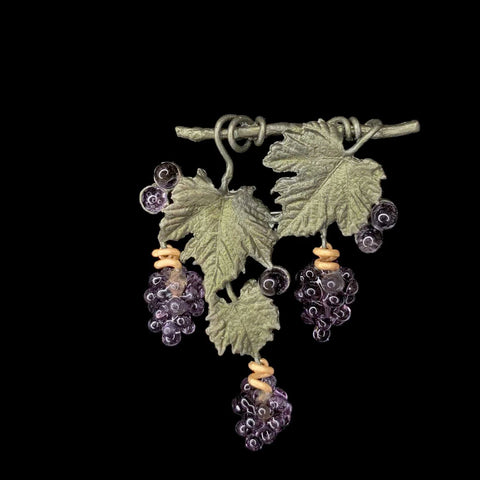 Wild Grape Vine Brooch by Michael Michaud