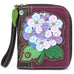 Hydrangea Zip-Around Wallet in Purple by Chala